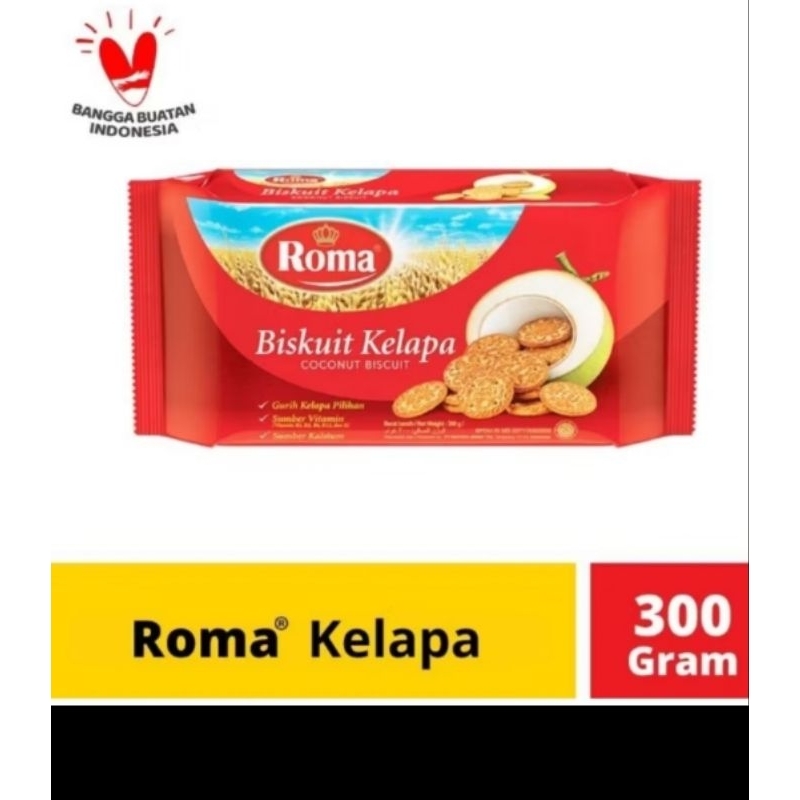 

Roma Biskuit Kelapa 1 Bal isi 7 Bungkus @300gr