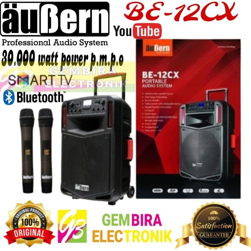 Speaker Aktif Portable Aubern BE12CX 12 inch Professional Speaker System Original