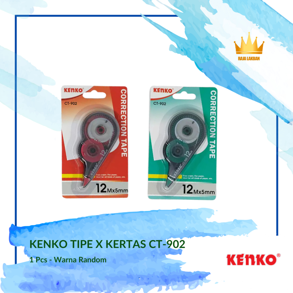 Tip X Kertas Correction Tape Kenko CT-902/ Warna Random - Pcs