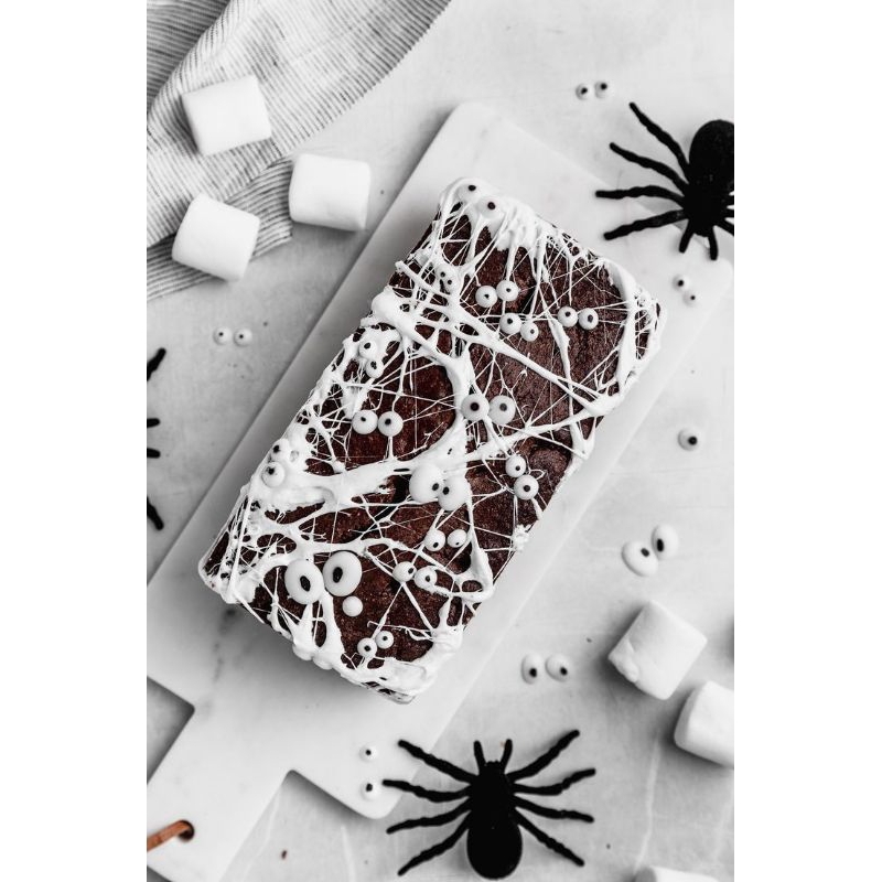 

[BR53][GLUTEN FREE][BISA CUSTOM]Brownies Fudgy Dark Chocolate HOLLOWEEN/ Hampers Kue Ulang Tahun/Fudgy Brownies dark chocolate / Fudgy Brownies Shiny Crust