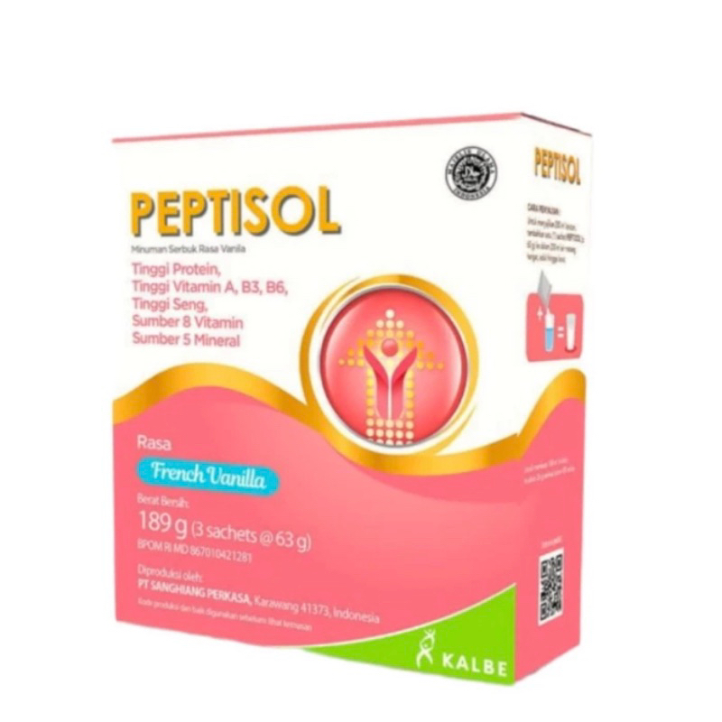 

peptisol 189 gram nutrisi tinggi protein rasa vanilla