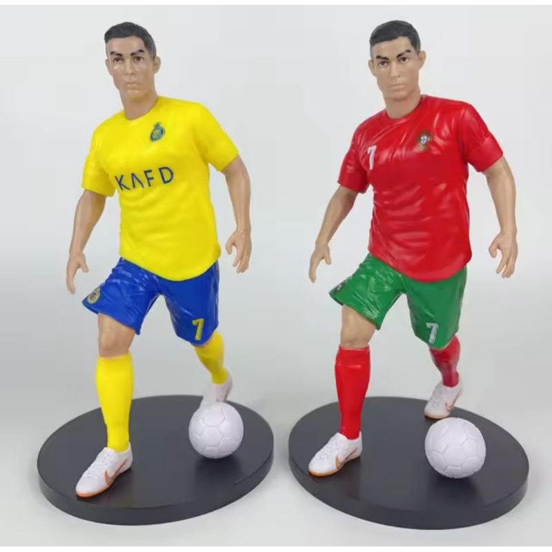 Action figure Critiano Ronaldo Lionel Messi pajangan