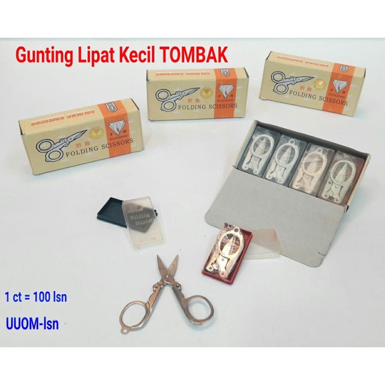 

KODE S1C7 Gunting lipat kecil stainless casing harga perlusin 12pcs