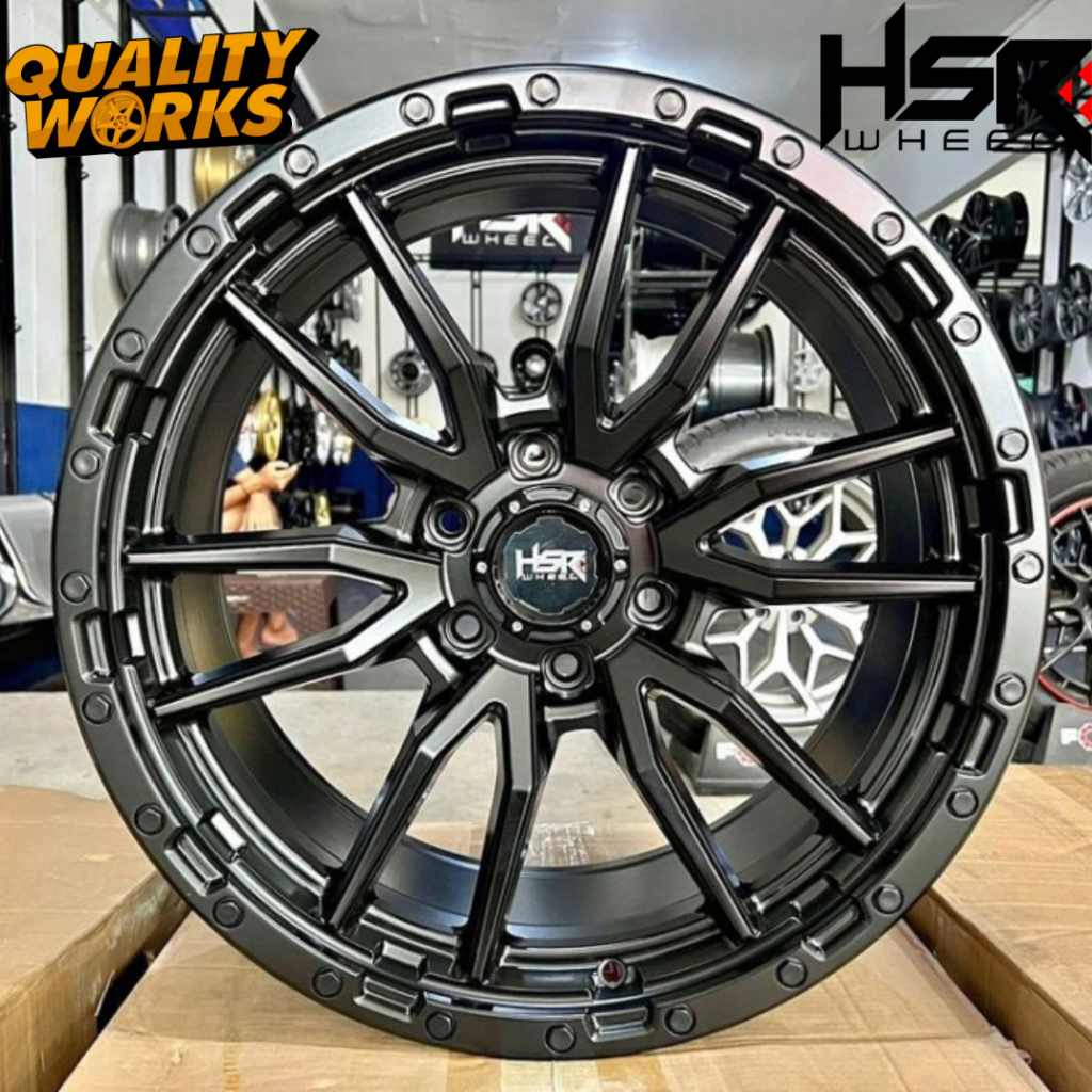 Velg Racing GWM Tank 500 Ring 20 Pelek Hsr Revive R20 Pcd 6x139,7 Warna Hitam Dop
