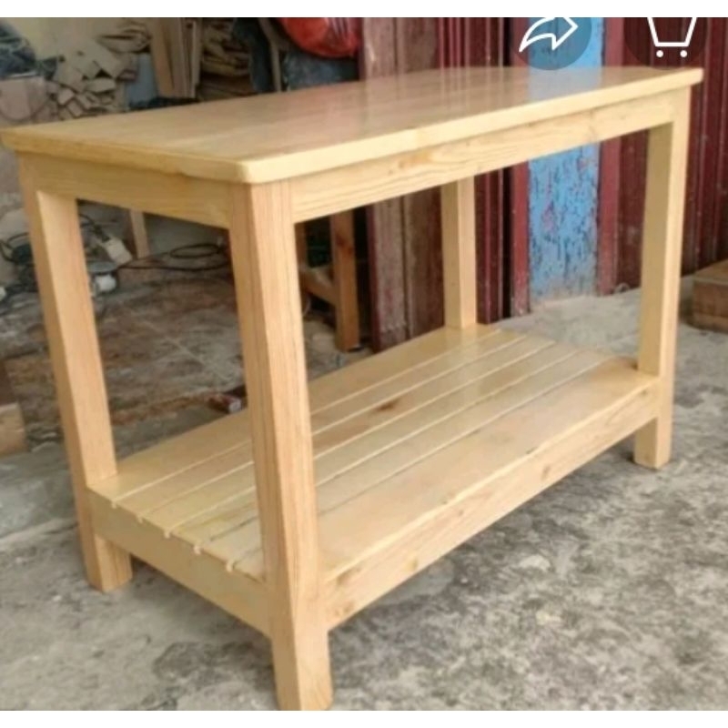 meja kompor susun buat di dapur full kayu jati Belanda