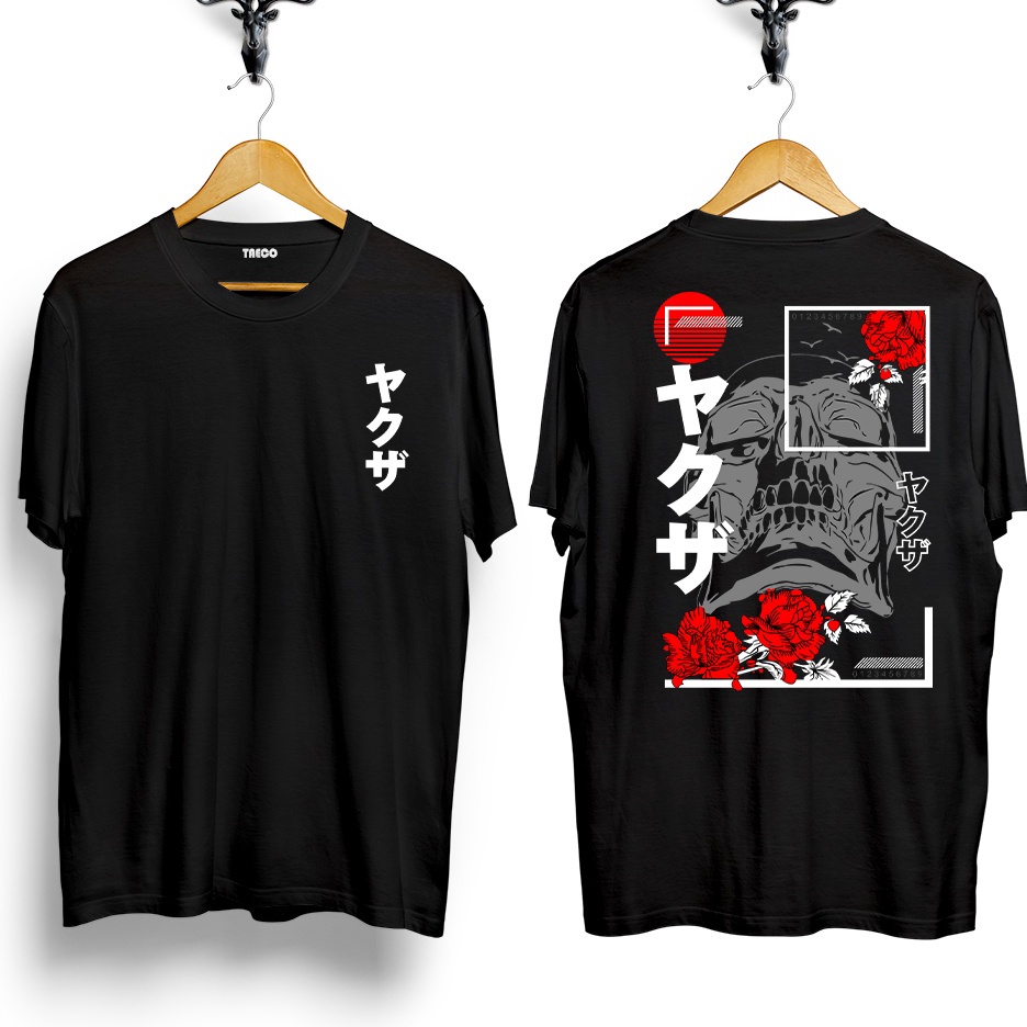 Baju Kaos Distro JEPANG  KAOS SKULL MAWAR  KAOS TENGKORAK MAWAR  DADAKAN BAJU KAOS DISTRO  BAJU LAKI