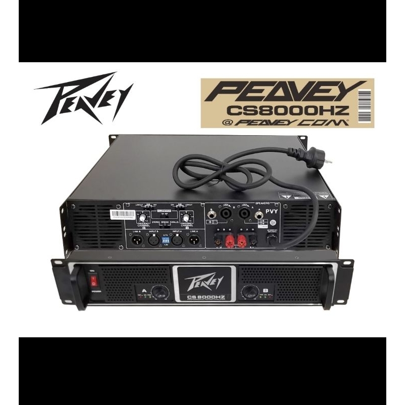 POWER AMPLIFIER PEAVEY CS8000HZ/CS 8000 HZ CA 8000 BARU NEW WITH CROSSOVER