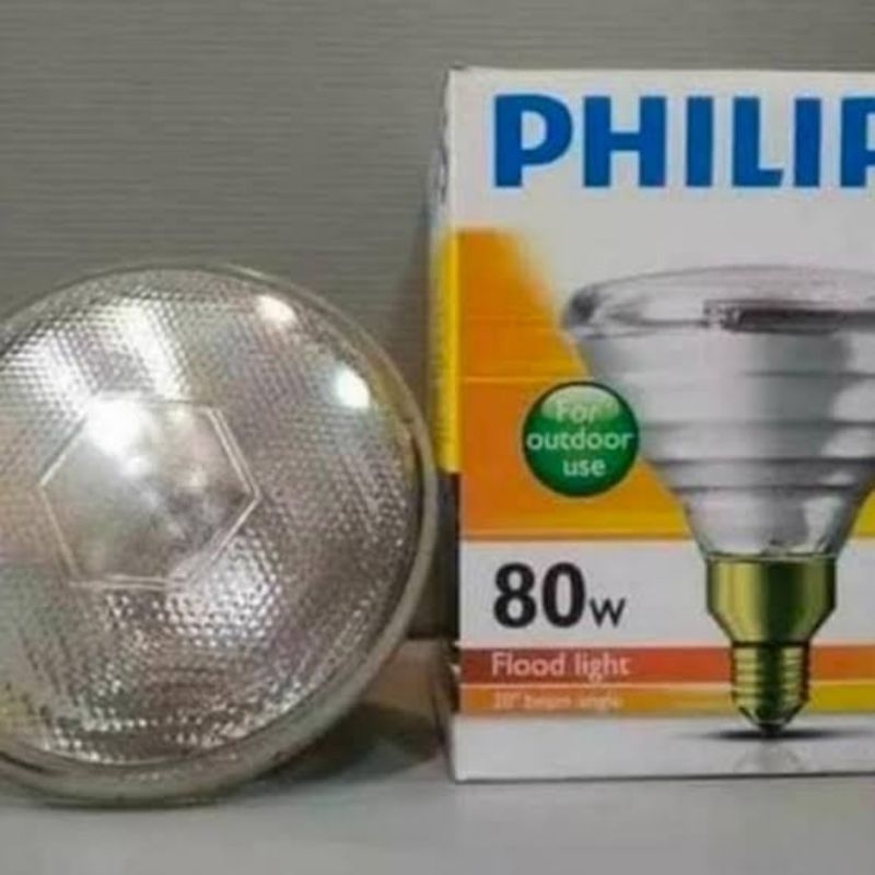 Lampu spot philips spotlight beam par38 80 watt cahaya kuning flood /spot light  e27 240-220v lampu 