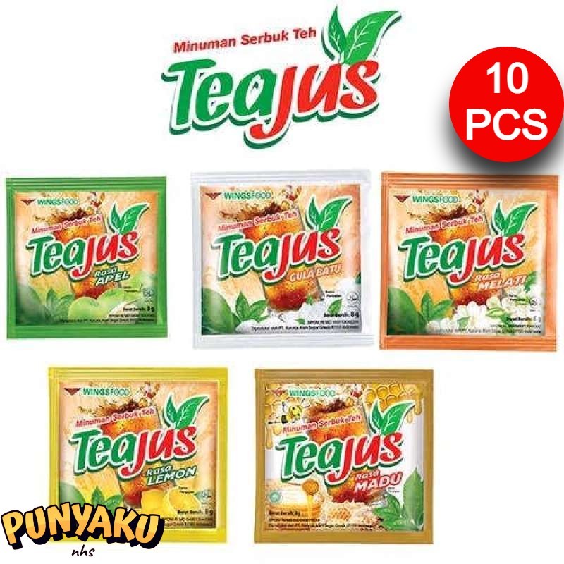 

TEA JUS GULA BATU 7gr 1 RENCENG ( ISI 10 ) TEH tea JUS Teajus teh manis