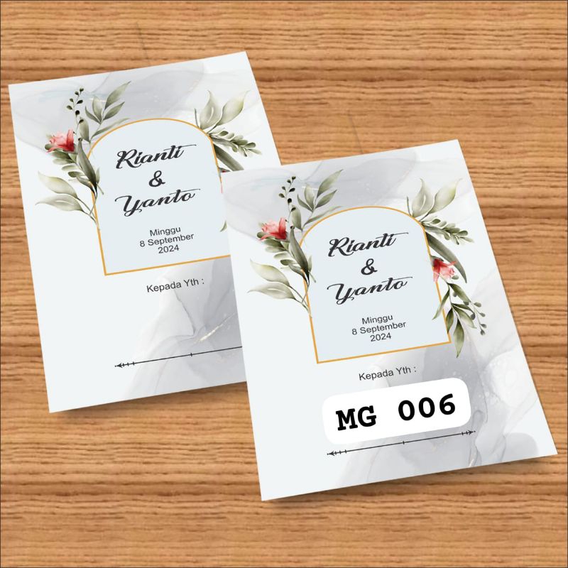 Undangan pernikahan murah,kartu surat undangan nikahan model simple elegan dan mewah