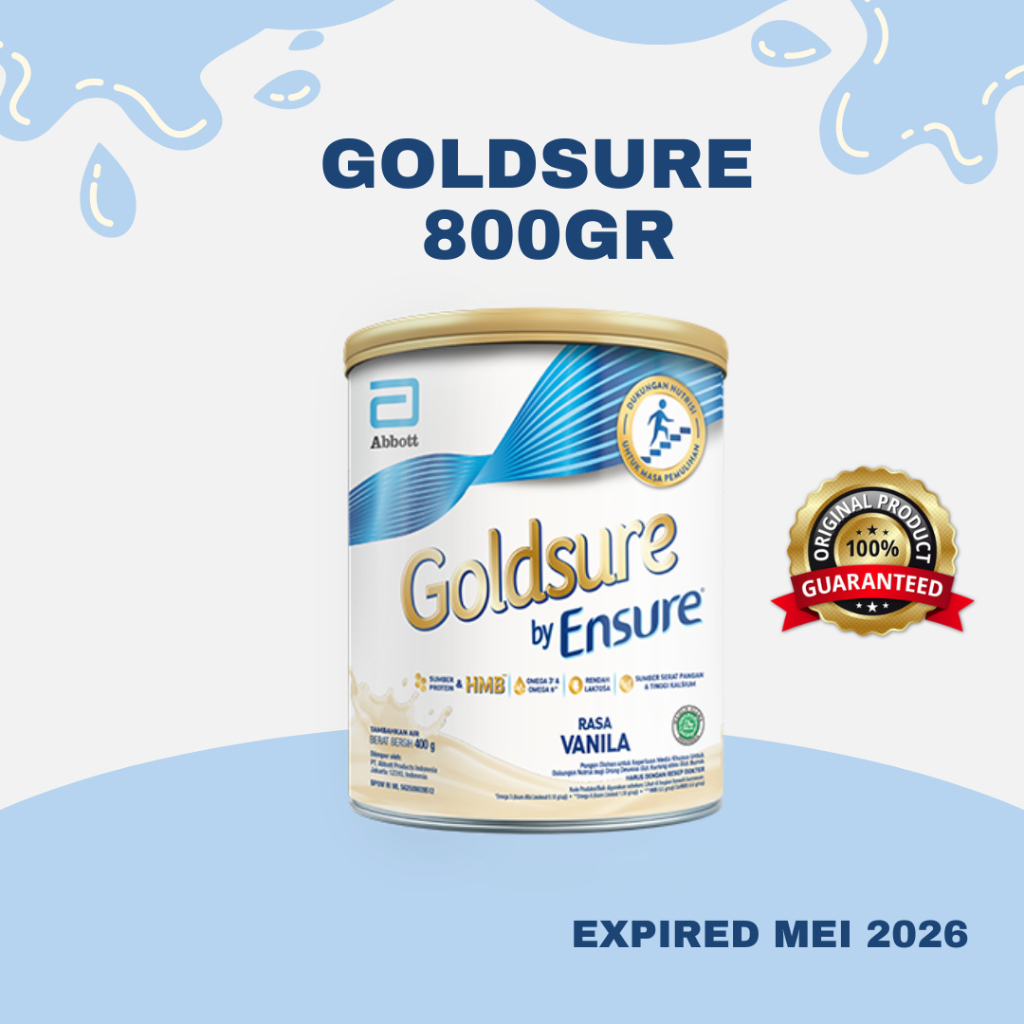 

Goldsure Ensure Vanilla 800gr original ed panjang