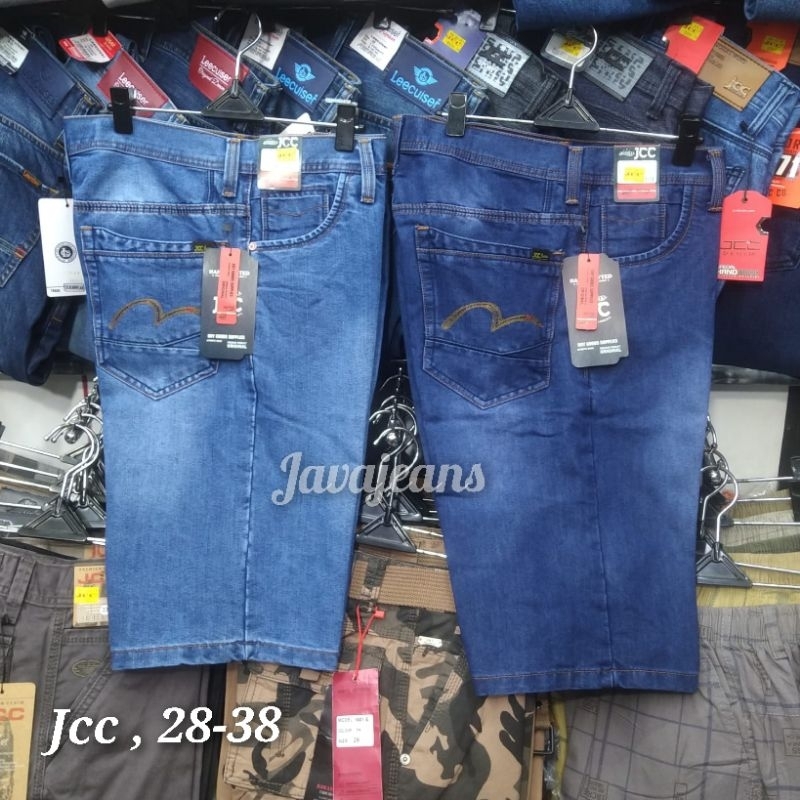 CELANA JCC PENDEK JEANS FASHION PREMIUM grid A