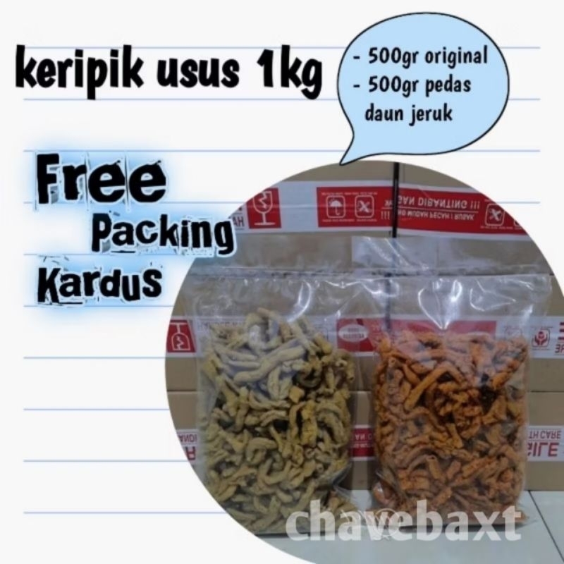 

keripik usus ayam premium pedas asin balado 500gr/usus krispi pedas