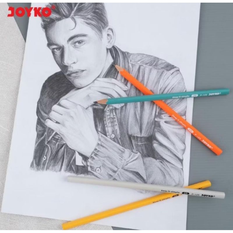 

free CUSTOM NAMA isi 12buah Pensil Pencil Joyko P-121 2B