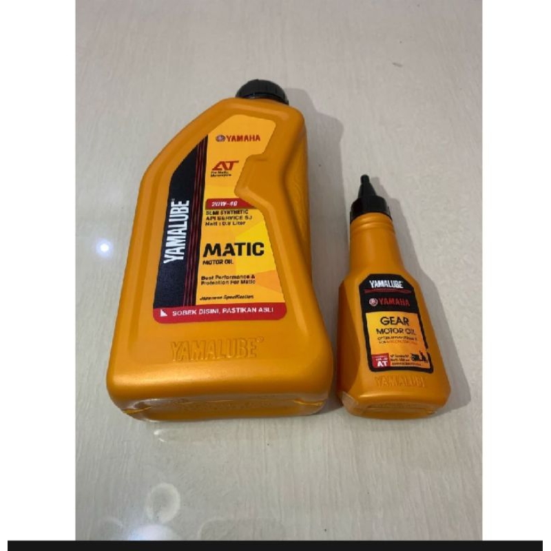 PAKET YAMALUBE MATIC oli mesin+oli gear yamalube