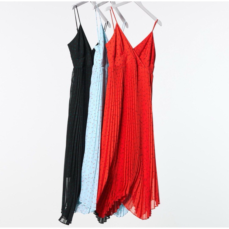 Uniqlo C Women Dress Camisole Pleated Original/Sale Uniqlo Dress Wanita Kamisol Lipit Original