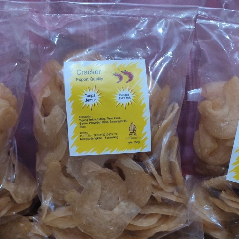 

kerupuk udang mede susu kemasan 250gr