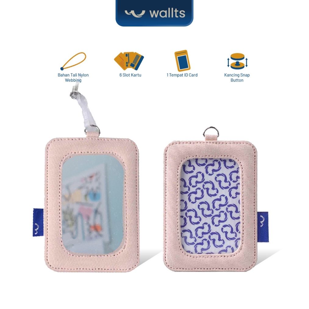 

KODE Y2H4 Wallts Miroir ID Card Lanyard Gantungan Name Tag Kaca Cermin Wanita