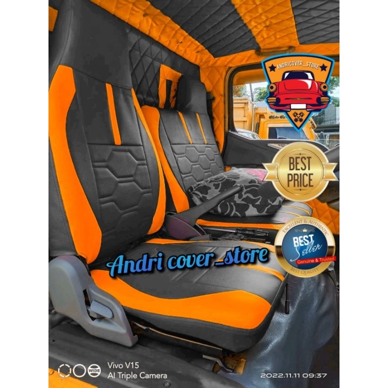 sarung jok mobil truk canter / cover jok mobil truk canter murah / pelindung jok mobil canter