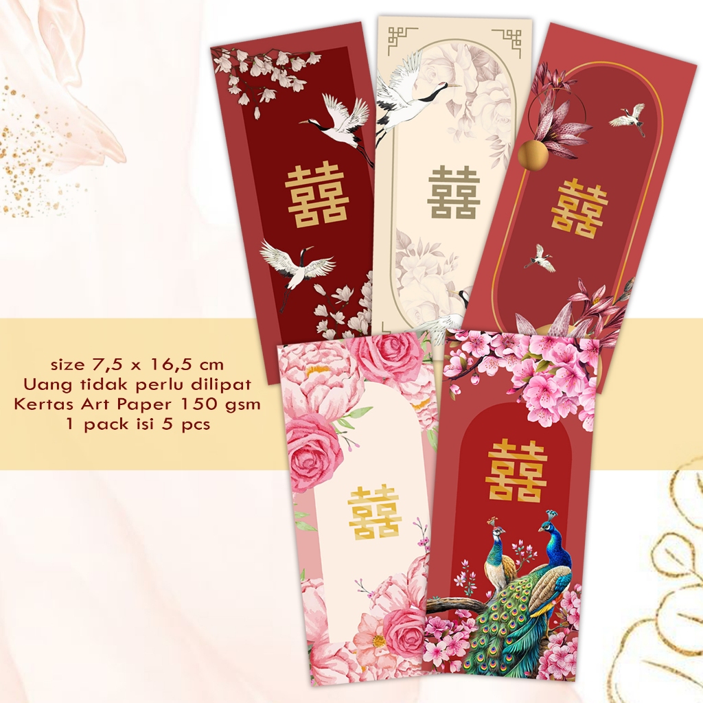 

Amplop Wedding / Angpao wedding isi 5 PCS