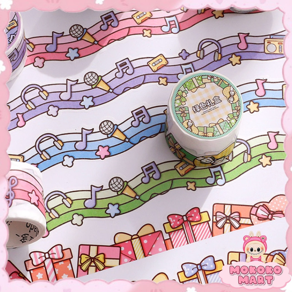 

MM Washi Tape Masking Tape Dekor Buku Stiker Frame Jurnal Motif Note Dan Hadiah Lucu Lakban TLD104