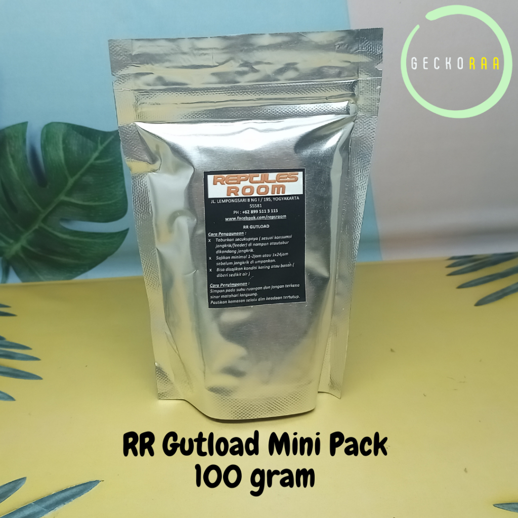 RR Reptiles Room Gutload Ukuran Kecil Mini Pack Reptil Gecko AFT Bearded Dragon Makanan Jangkrik Dub