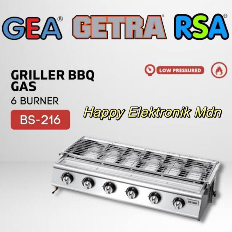 GETRA BBQ BURNER 6 TUNGKU GETRA BS216 GETRA KOMPOR PEMANGGANG GETRA BS216 GETRA BS 216 GETRA BS 216 