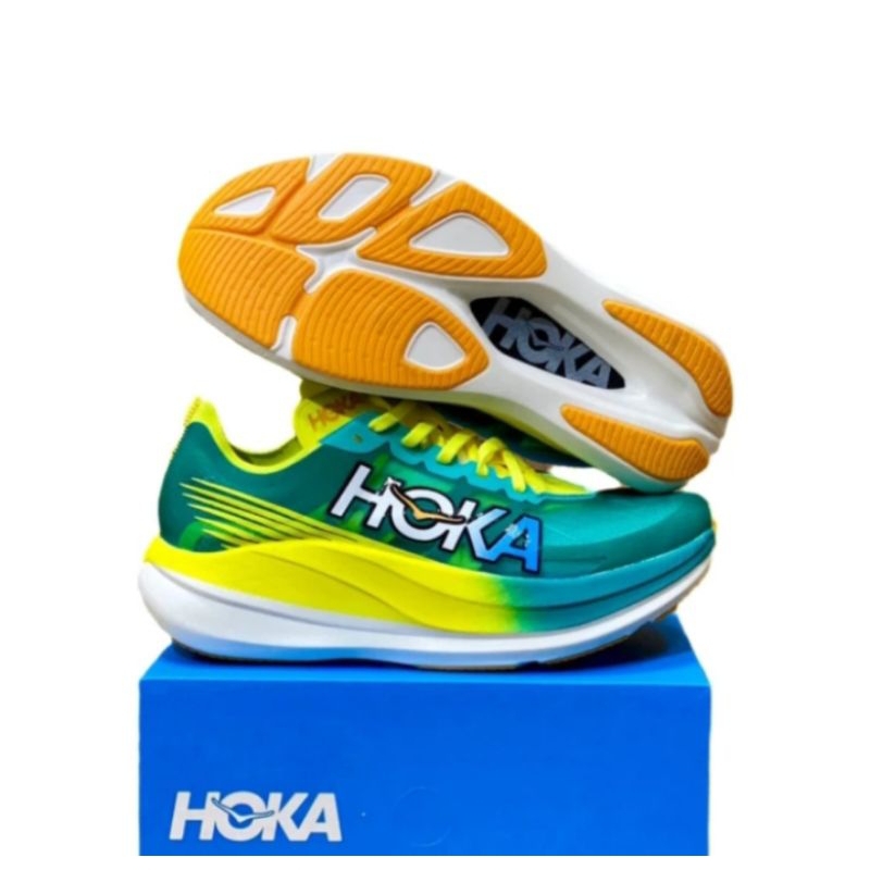 SEPATU/HOKA ONE ONE ROCKET X2 / CERAMIC EVENING PRIMROSE/UNISEX - 37