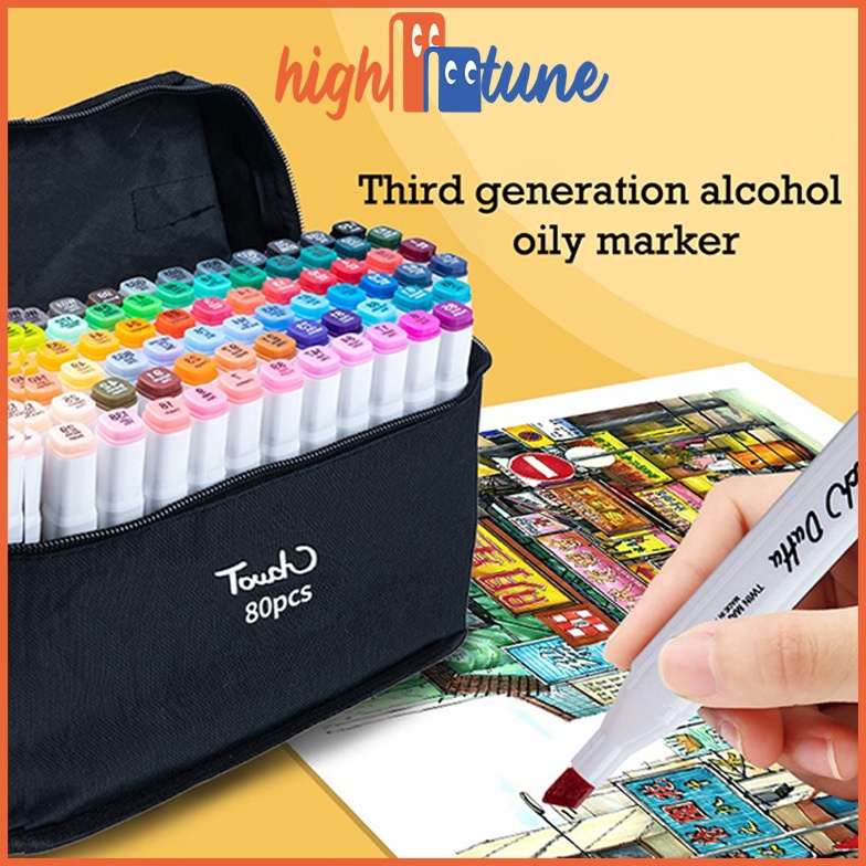 

KODE O1K9 Hightune Colorful Sketch Markers Set of 364868 Dual Tip Touch Markers