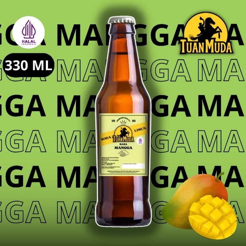 

Limun Tuan Muda Mangga Murah | Minuman Soda Klasik Nostalgia 330ml halal termurah (Botol Kaca)