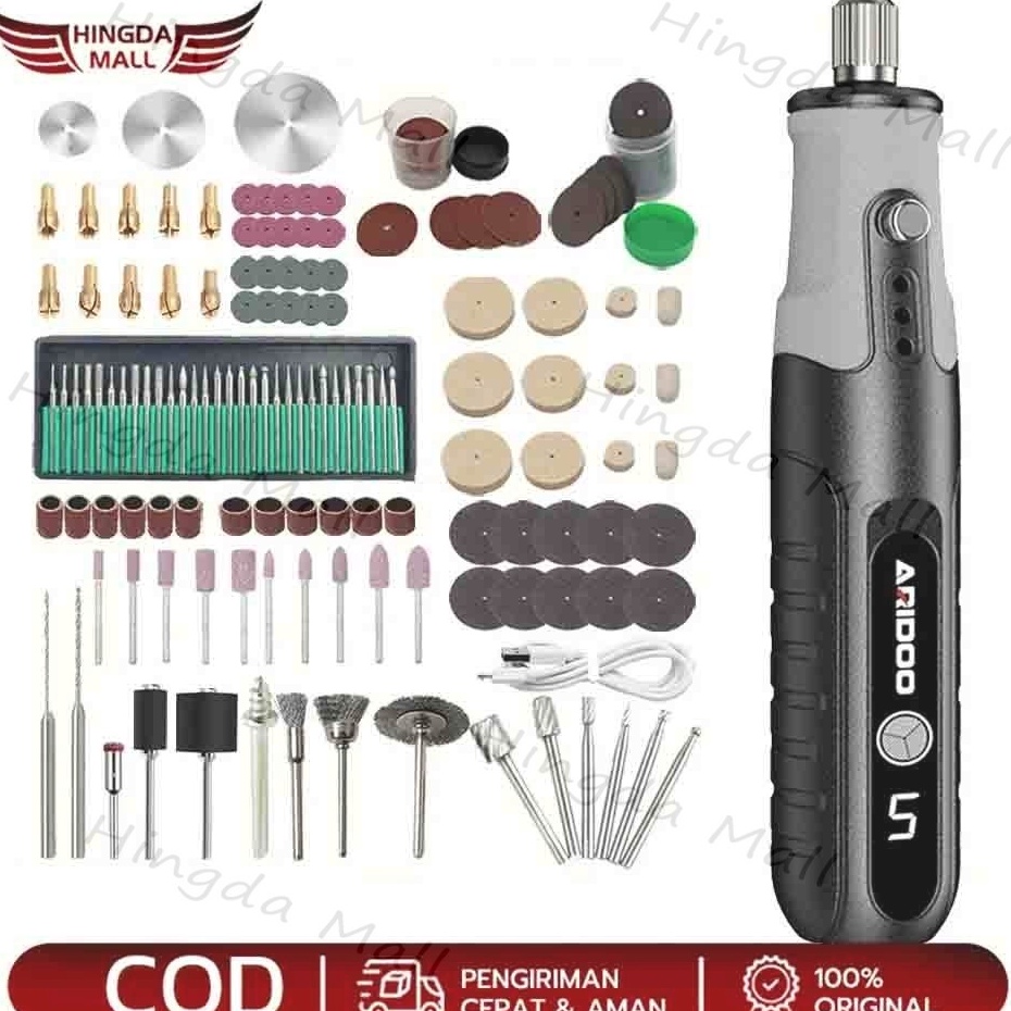 Model Trending  134pcs Bor Mini 12V DC 18 RPM Mini Drill Electric Engraver Grinder Gerinda Electrik 