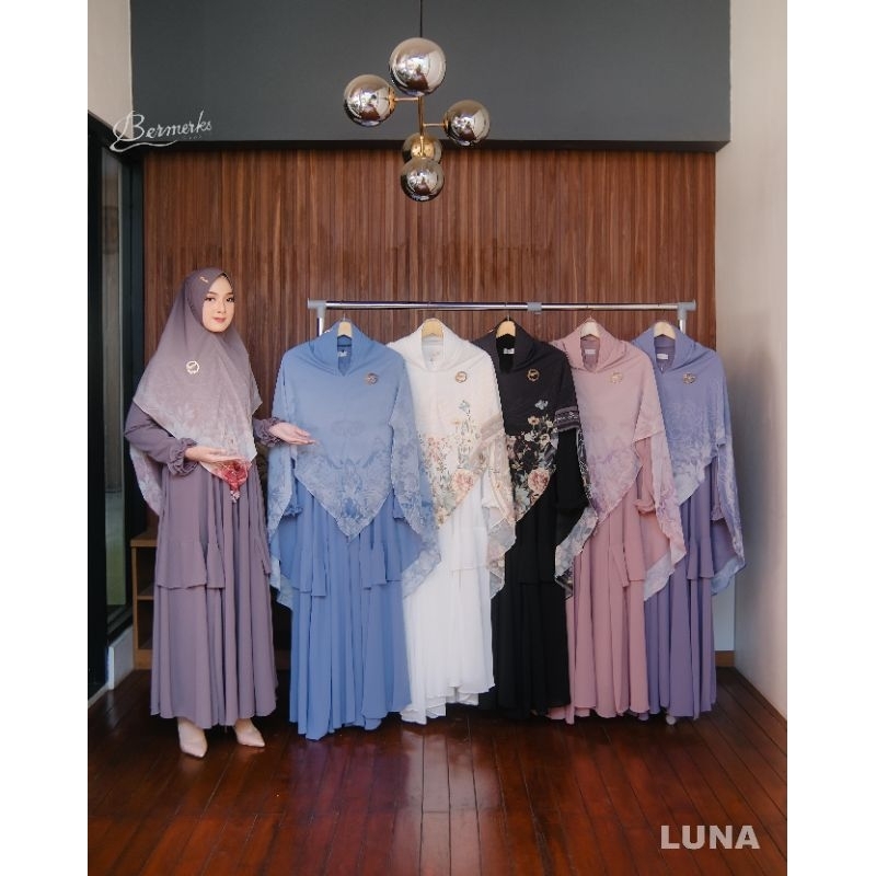 Luna gamis set syari syar'i ori by bermereks bermerek