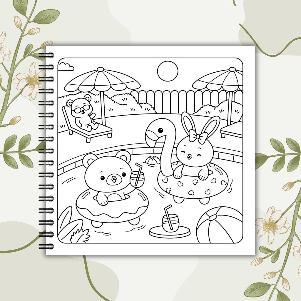 

YUH Cuddly Friends Coloring Book Buku Mewarnai Healing Therapy Stress Relief