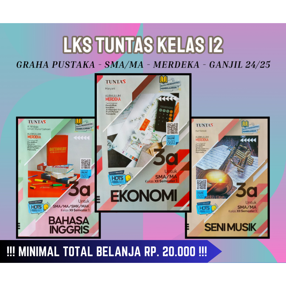 Buku LKS TUNTAS SIMPATI HAYATI KHARISMA ZAMRUD SMA/MA Kelas 12 Merdeka Ganjil 2024/2025 - Terbaru