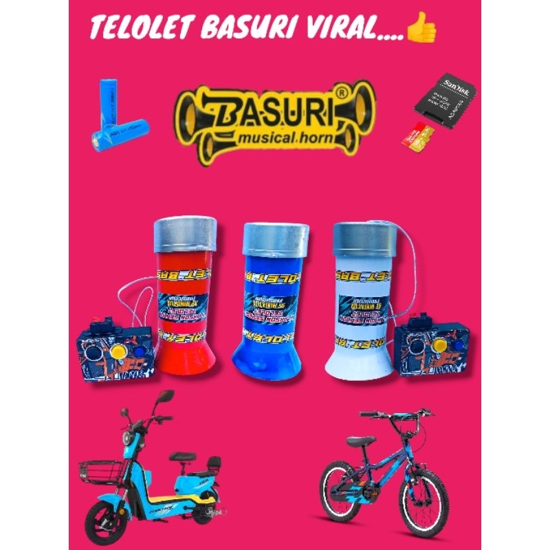 PROMO TERMURAH KLAKSON BASURI SEPEDA /BASURI SEPEDA / TELOLET BASURI SEPEDA
