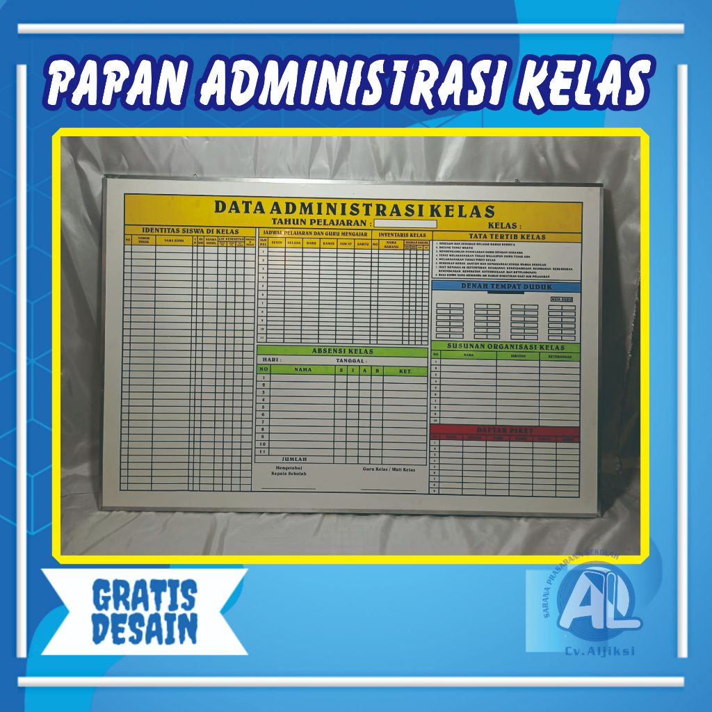 

PAPAN DATA ADMINISTRASI KELAS SEKOLAH