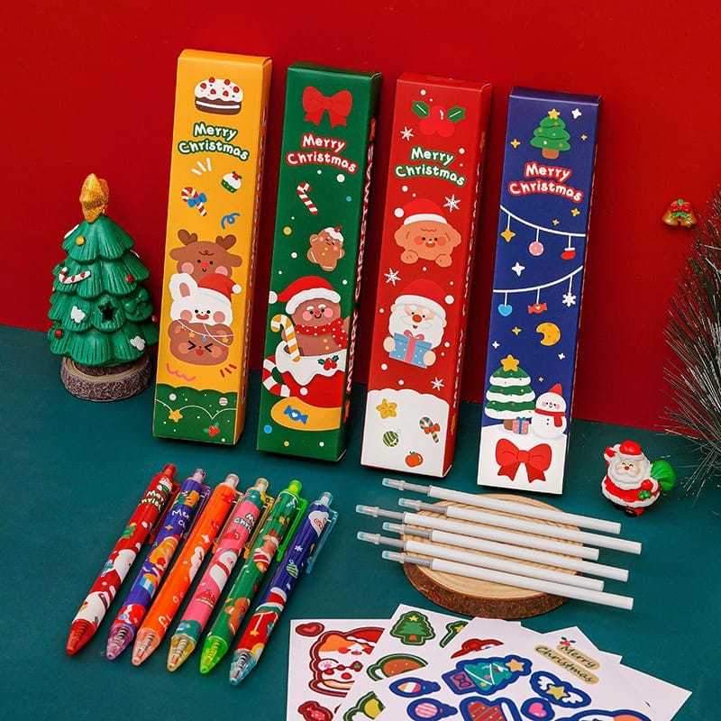 

[ORGM] *NATAL* Aneka Alat Tulis Stationery Blind Box Set 5pc Seri Natal Kotak Lucu Cantik Kado Natal Souvenir Natal Goodiebag Natal