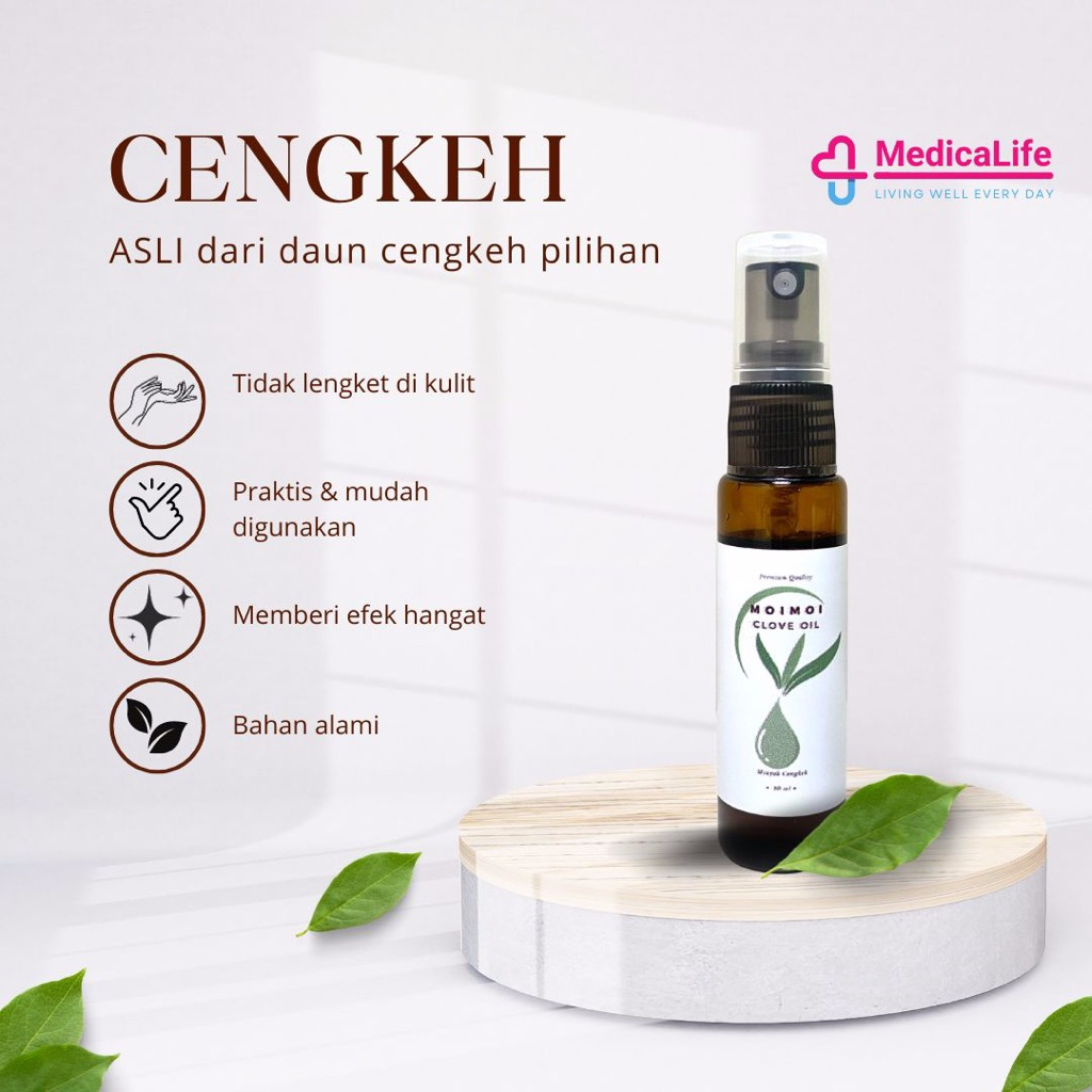 Minyak Cengkeh Asli Maluku Kemasan Travel Spray Roll | Clove Oil Original Maluku | Essensial Oil | M