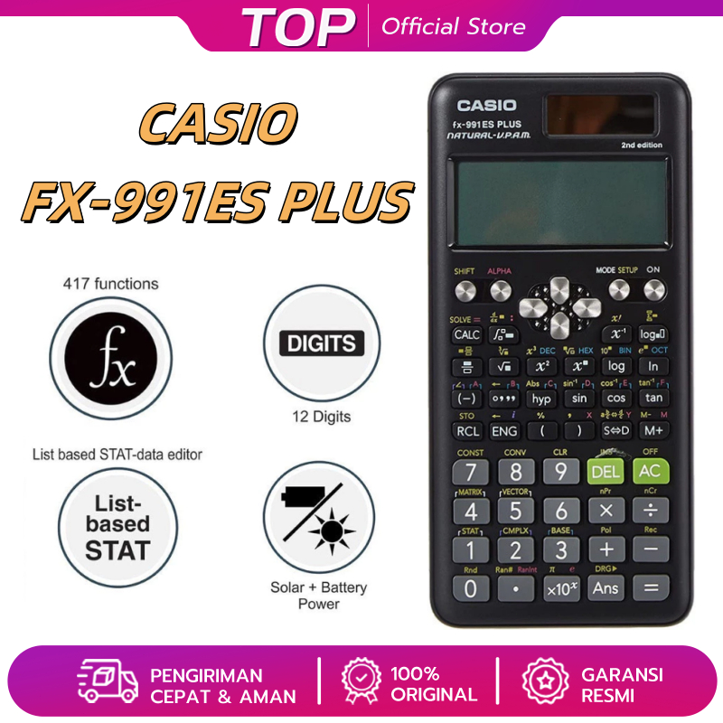 Kalkulator Scientific Casio ilmiah 991ES-Plus Kalkulator Casio Scientific Calculator Casio Scientifi