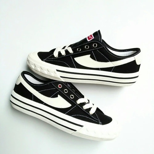 MURAH.. Sepatu Compass Gazelle Low Black White / White Blue / White Red / Cream / Black Gum|Spatu Sn