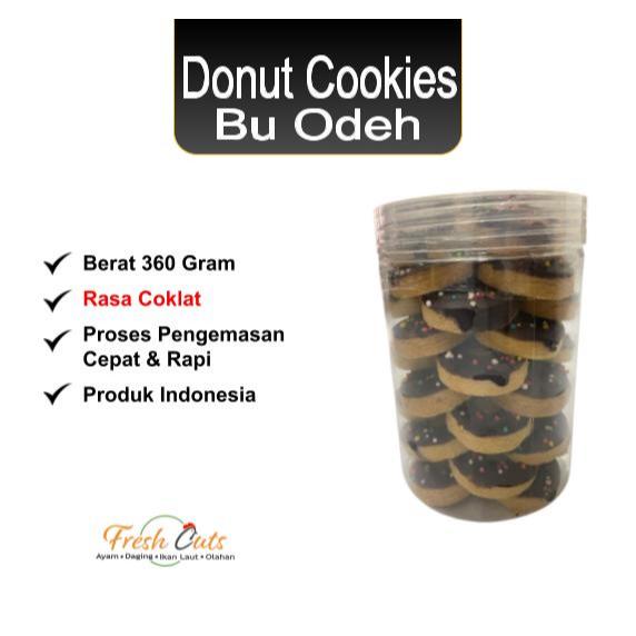 

Donut Cookies 360gr Bu Odeh Kue Kering Bu Odeh Renyah Rasa Cokelat