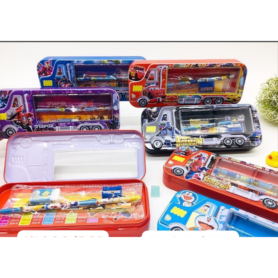 

Kotak pensil anak laki laki | bahan kaleng |