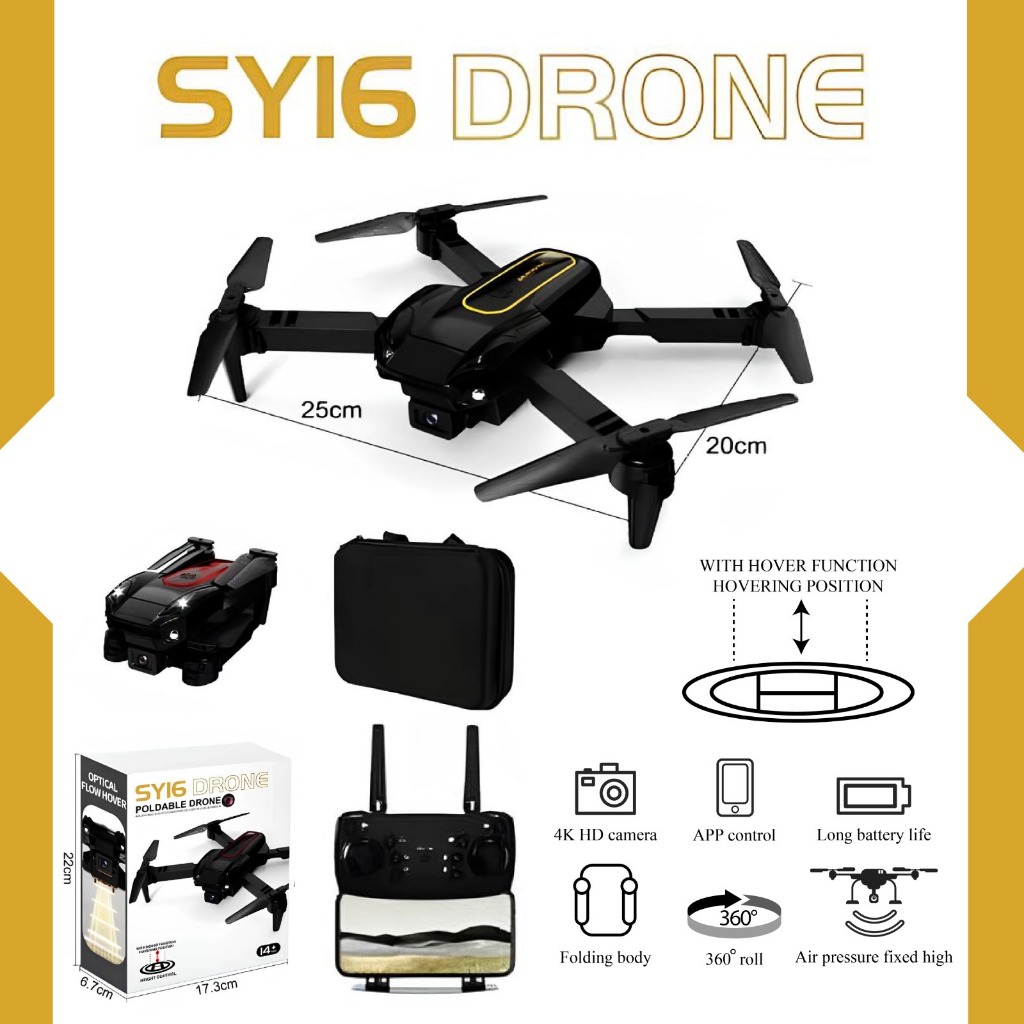 Mainan SY16 DRONE Poldable Drone, Optical Flow Hover