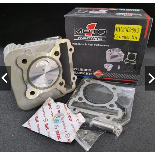 BLOK SEHER MOTO1 BORE UP 58.5 BUAT MIO M3 / MIO S / MIO Z / SOUL GT 125 / FINO 125