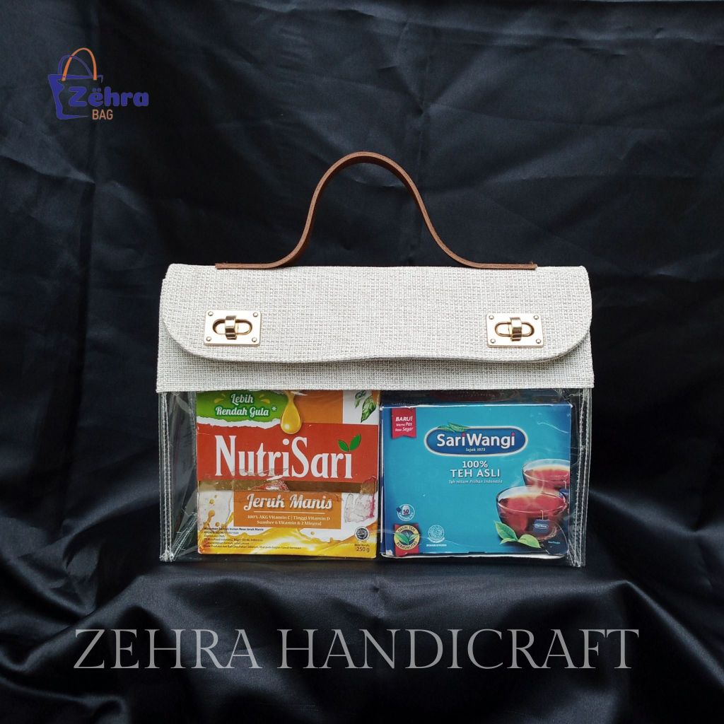 

Tas hampers kanvas mika 2 kunci polos | Termurah