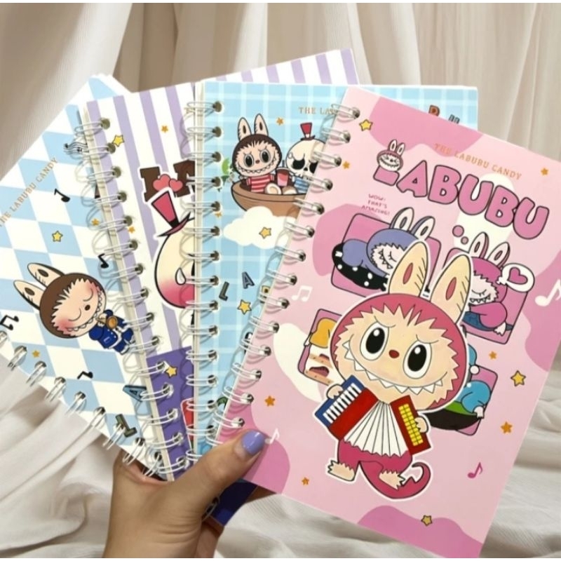 

Buku Tulis Ring A5 Motif LABUBU / NoteBook A5 / Buku Agenda
