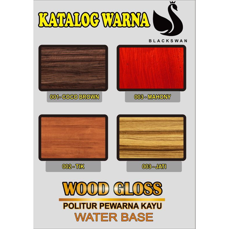 POLITUR PEWARNA KAYU WATER BASE 1kg IRIT DAN HEMAT