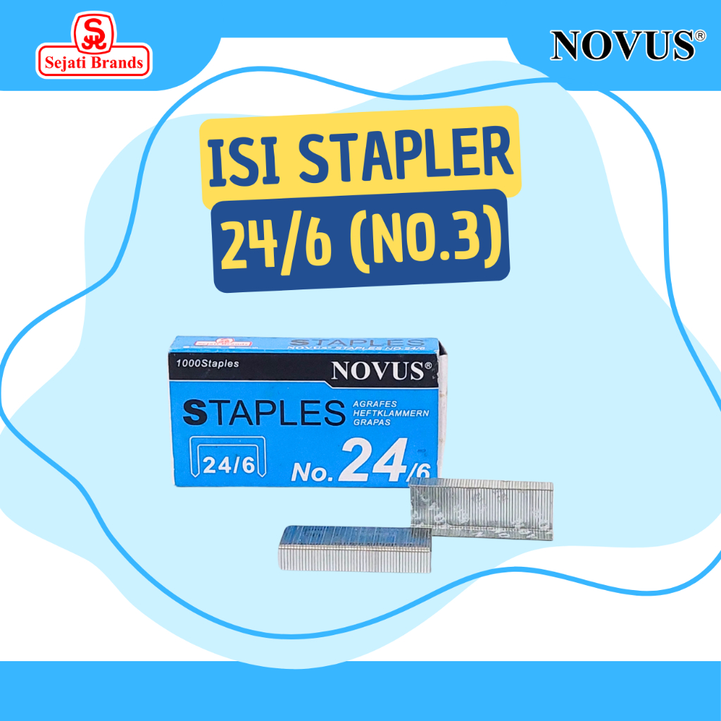 

Novus Isi Staples Besar No.3 Isi Stapler 24/6