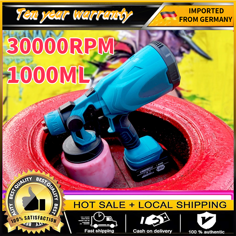 Diskoom Alat semprot cat electric tembok portable 1000ML spray gun mesin cat semprot