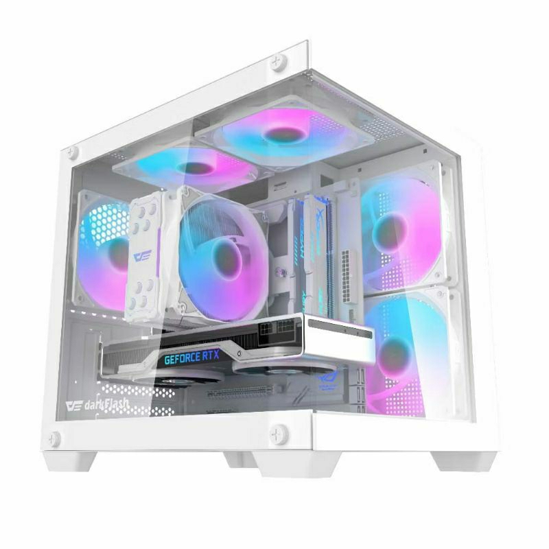 PC Rakitan Gaming Render Ryzen 9 9900X B650M White Build